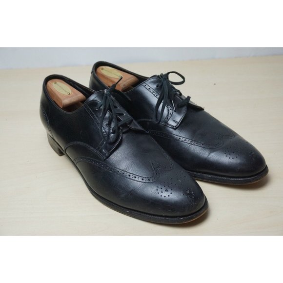 Brooks Brothers Brooks English Black Wingtip Mens Dress Shoes 9.5 UK 10.5 US main image 10
